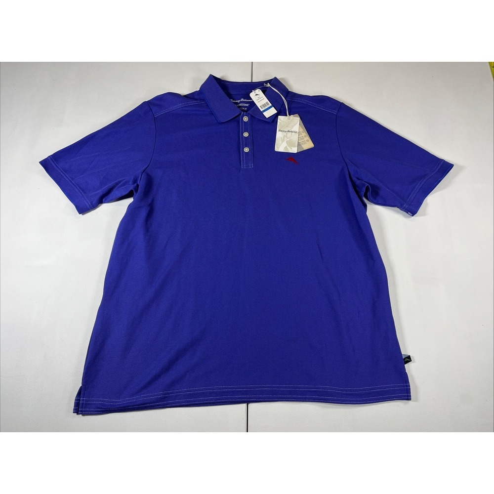 Tommy Bahama Emfielder Polo Shirt Supima UV Protection Island Zone Men's XL NWT